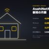 AsahiNet光の新規の月額(ファミリー・マンション・クロス)をまとめた図