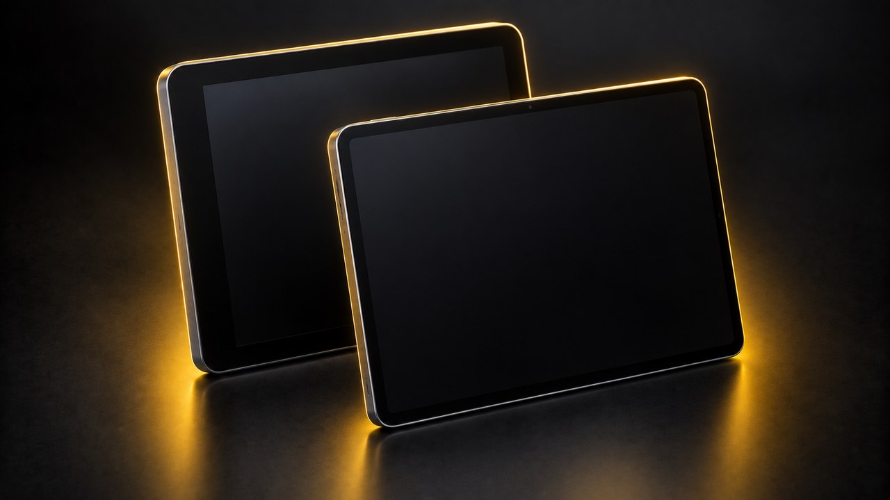 旧型と新型のタブレット端末