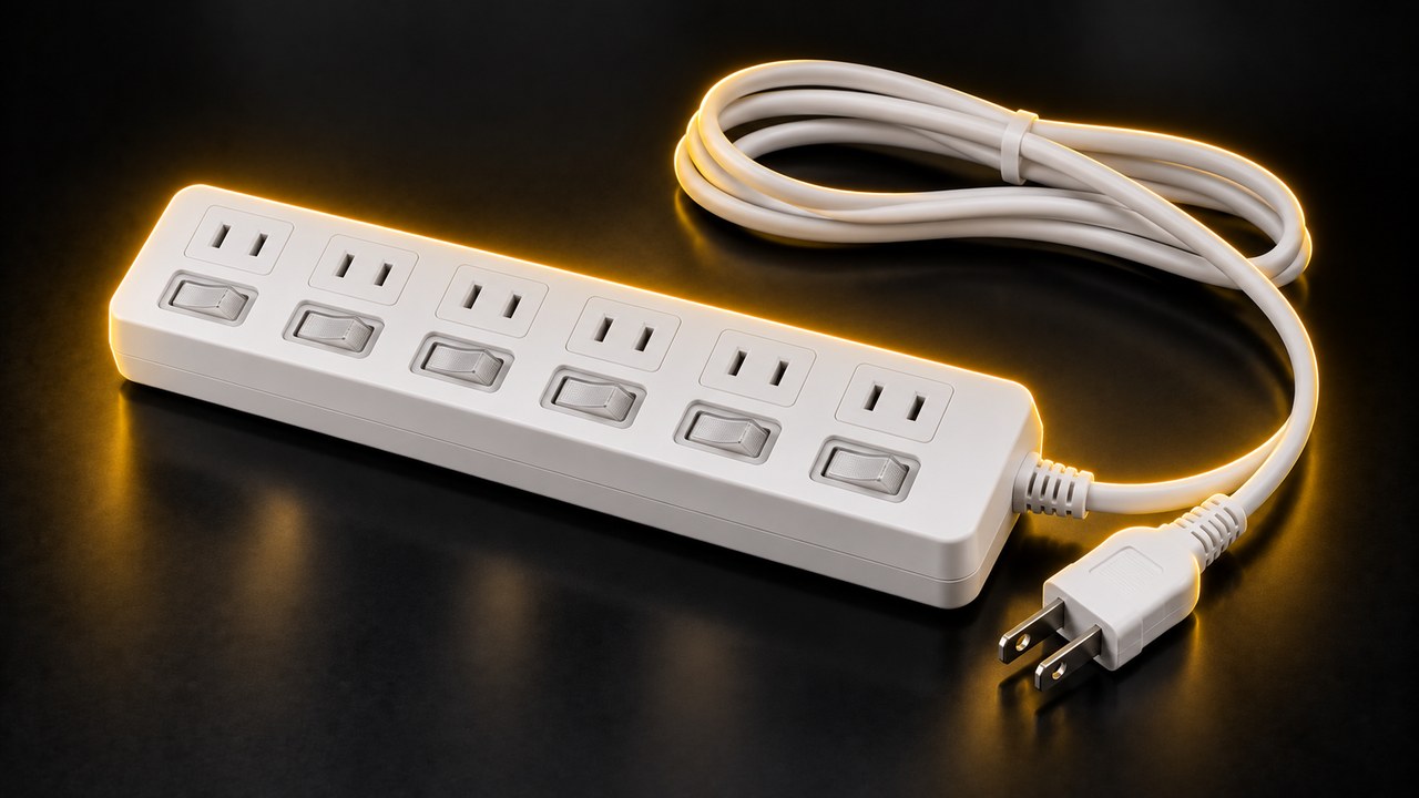 個別スイッチ付きの電源タップ